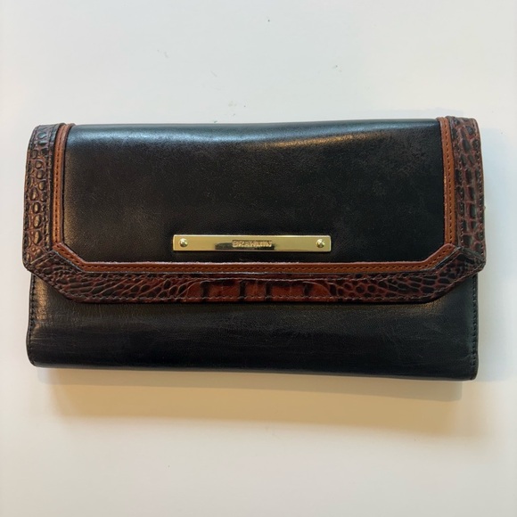 Brahmin Tuscan Tri-Texture Checkbook Wallet - Picture 1 of 11